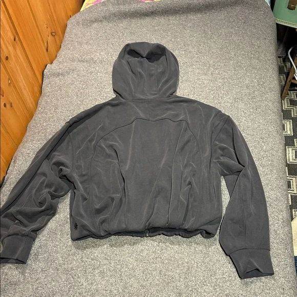 Athleta Charcoal Hooded Jacket - Picture 4 of 6